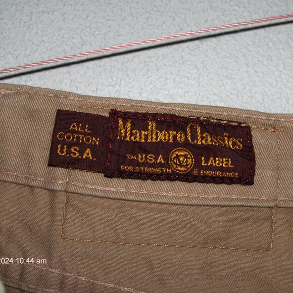 Marlboro Classics Khaki Shorts 36, Measure is Correct - Picture 2 of 6